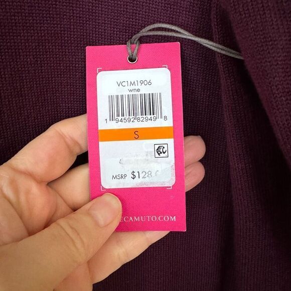 Vince Camuto Balloon Sleeve Knit Sweater Dress - Size Small - Picture 7 of 8